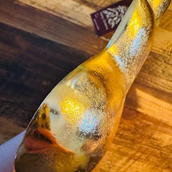 Gold Christmas tree platter/cookie tray/charcuterie board NWT made in India - Picture 4 of 9